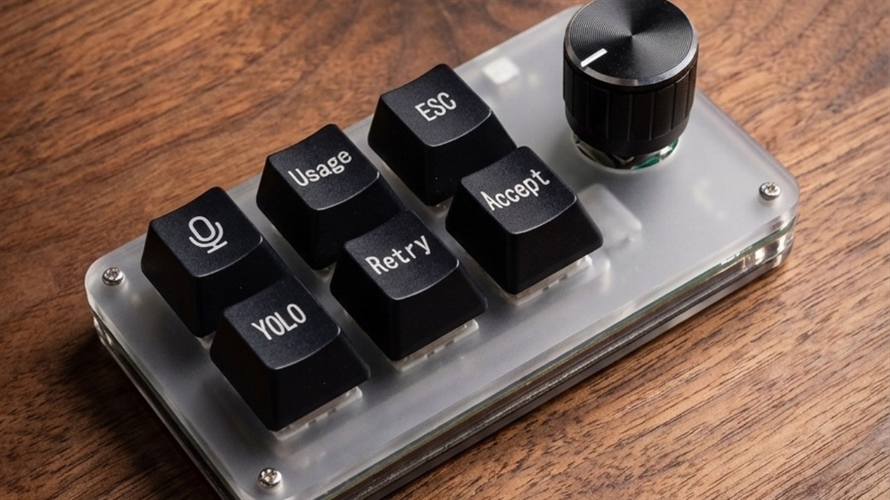 VibeKeys Plus wireless AI coding keypad