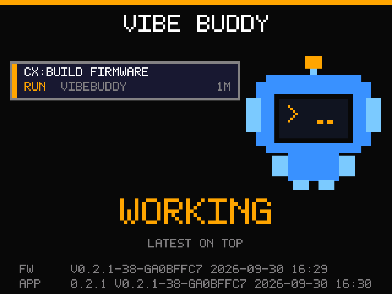 Working: a firmware build in progress