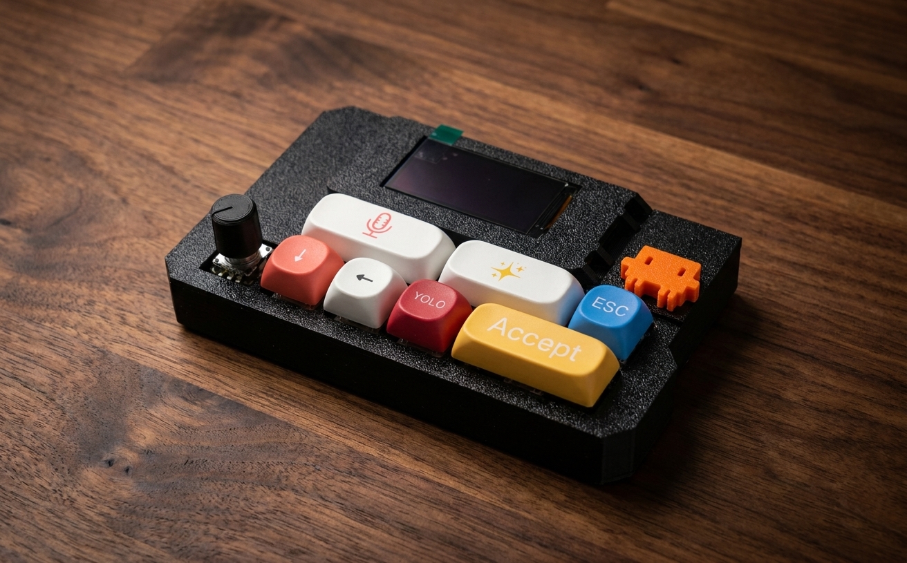 VibeKeys Max - Wireless AI Coding Keypad with Remote Control